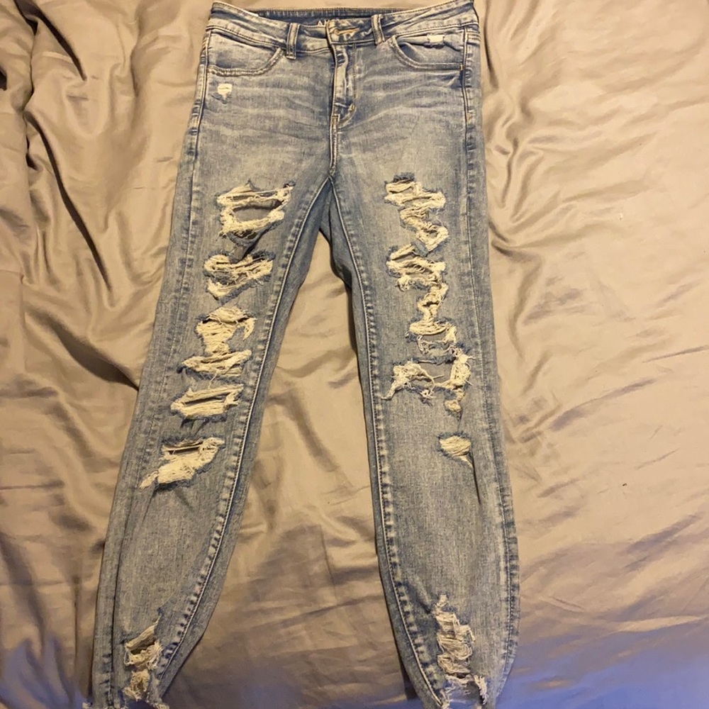 Light blue wash jeans